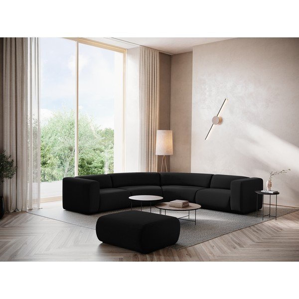 Čierna zamatová podnožka Ekahi – Makamii-image-1