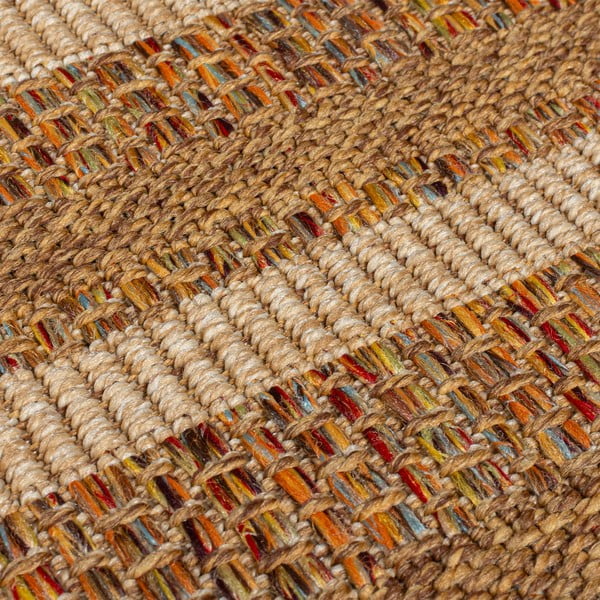 Vnútorný a vonkajší koberec v prírodnej farbe 160x230 cm Layla Border – Flair Rugs-image-3