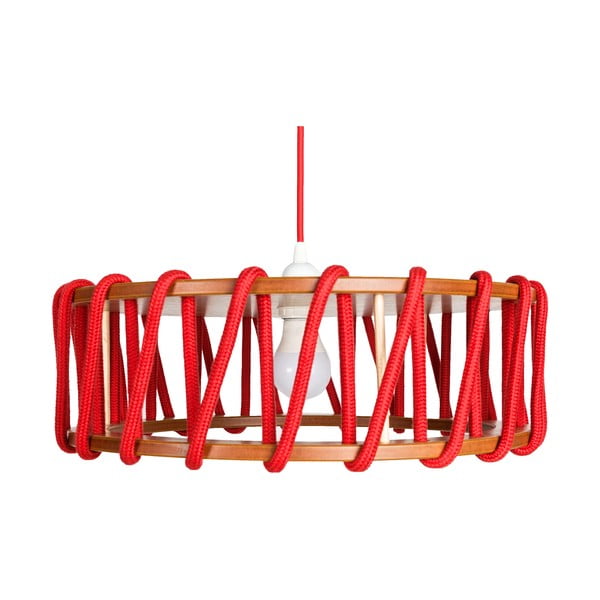 Červené stropné svietidlo EMKO Macaron, 45 cm