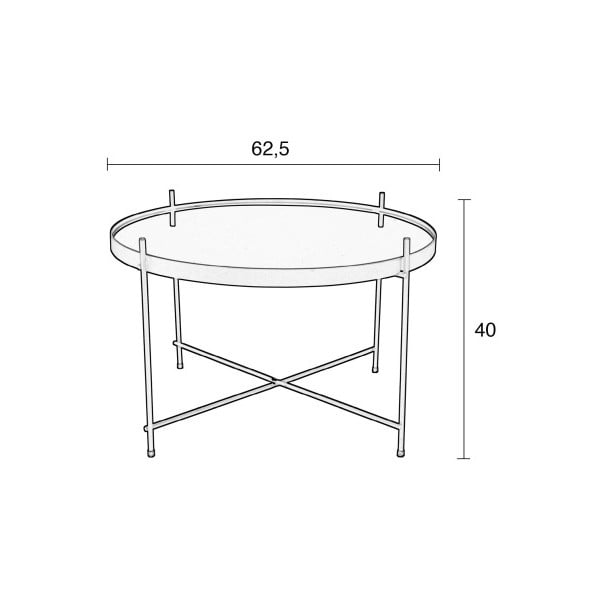 Odkladací stolík v medenej farbe Zuiver Cupid-image-4