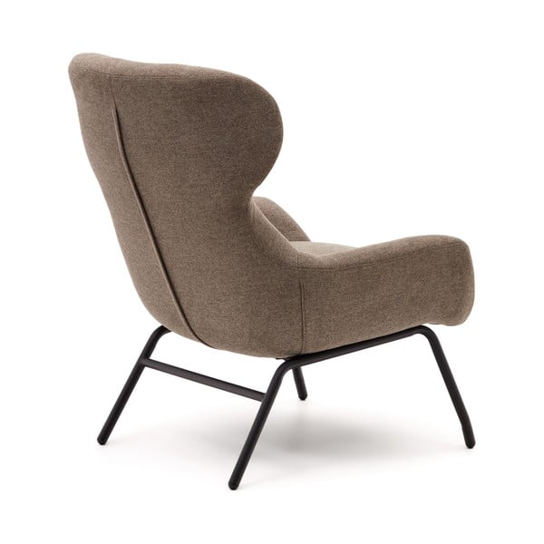 Hnedé kreslo Belina – Kave Home-image-3