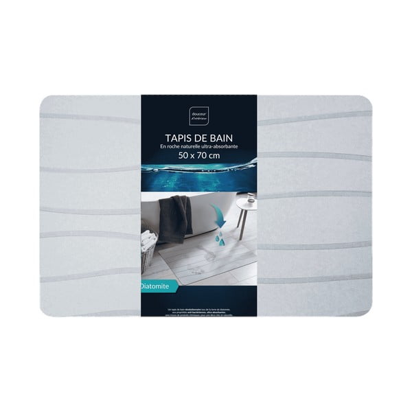 Sivá kúpeľňová predložka 50x70 cm Ondelina – douceur d'intérieur-image-3