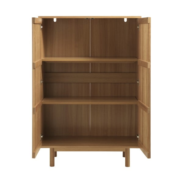 Skrinka v dekore duba v prírodnej farbe 95x140 cm Tiber – Unique Furniture-image-4