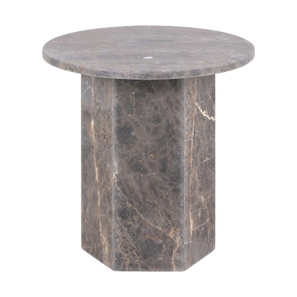 Mramorový okrúhly odkladací stolík ø 50 cm Naxos – Actona-image-3