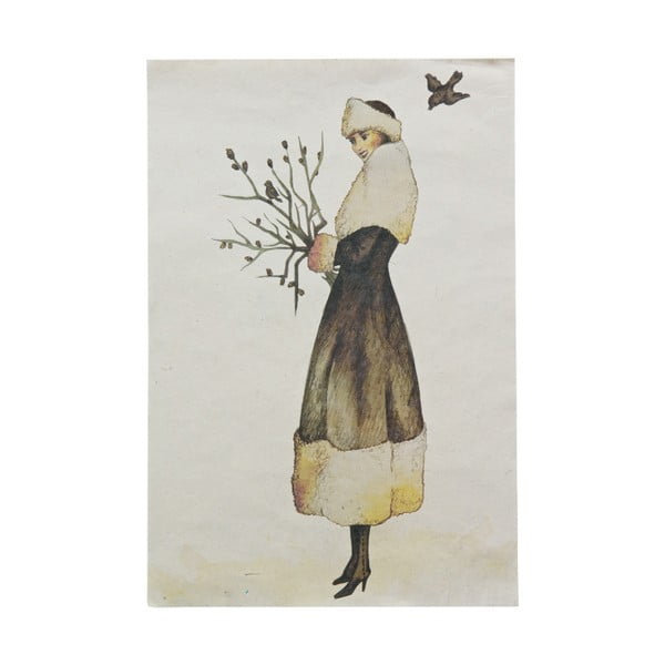 Plagát De Eekhoorn Wintertime, 35 × 21 cm