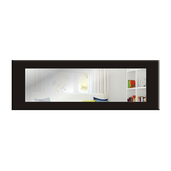 Nástenné zrkadlo s čiernym rámom Oyo Concept Eve, 120 x 40 cm