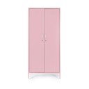 Svetloružová kovová uzamykateľná skrinka 80x185x50 cm Cambridge – Yes Everyday
