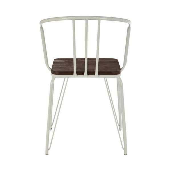 Biela/v prírodnej farbe jedálenská stolička z brestového dreva District – Premier Housewares-image-4