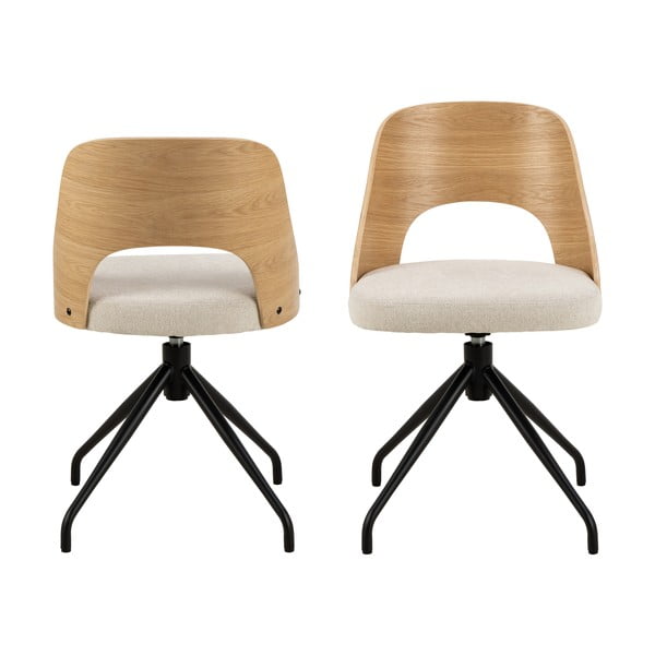 Béžová/v prírodnej farbe jedálenská stolička Lucy – Actona-image-2