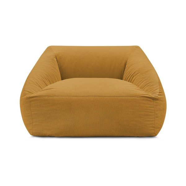 Žltý menčestrový sedací vak Lilibet – Bobochic Paris-image-2