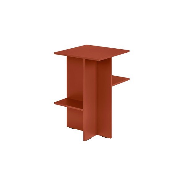 Nočný stolík s poličkami v terakotovej farbe Atik – noo.ma-image-2