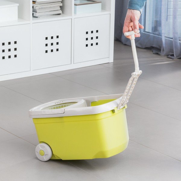 Žltý set rotačného mopu a vedra InnovaGoods-image-2