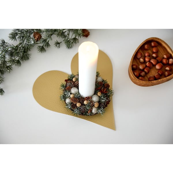 Prestieranie z eko kože 30x30 cm Heart Hippo – LIND DNA-image-2