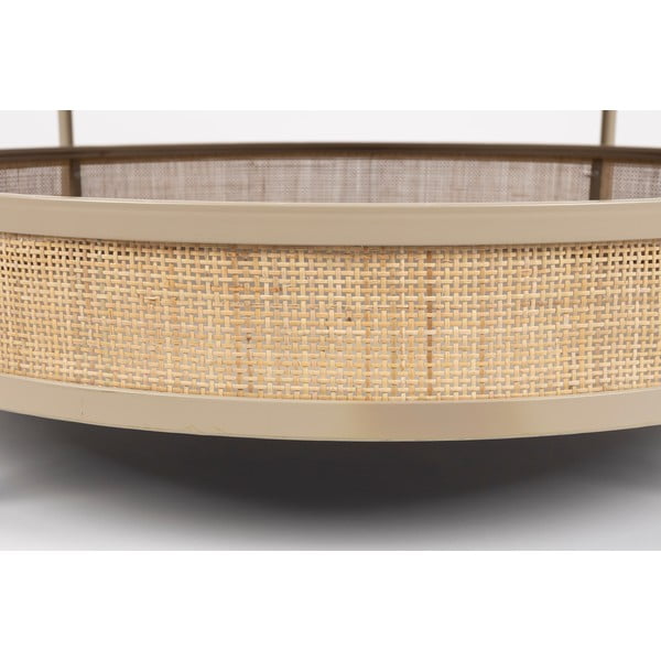 Okrúhly konferenčný stolík v béžovo-prírodnej farbe ø 80 cm Makoto – White Label-image-4