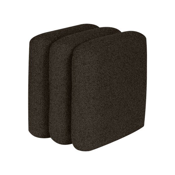 Hnedý taburet z textílie buklé Radd – noo.ma