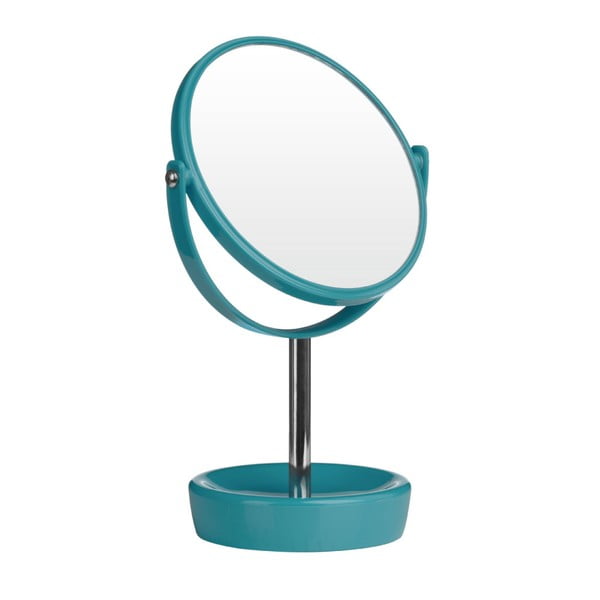 Tyrkysové kozmetické zrkadlo Premier Housewares Magnify, 20 × 30 cm
