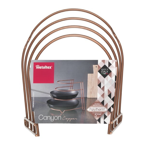 Stojan na panvice v medenej farbe Metaltex-image-4