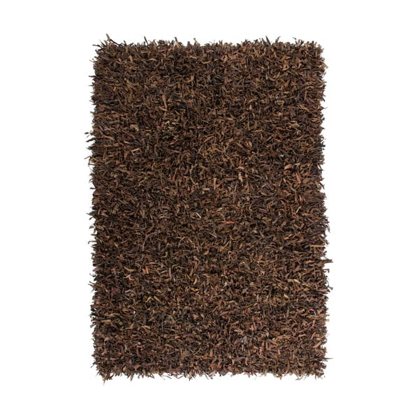 Kožený koberec Rodeo 120x170 cm, hnedý