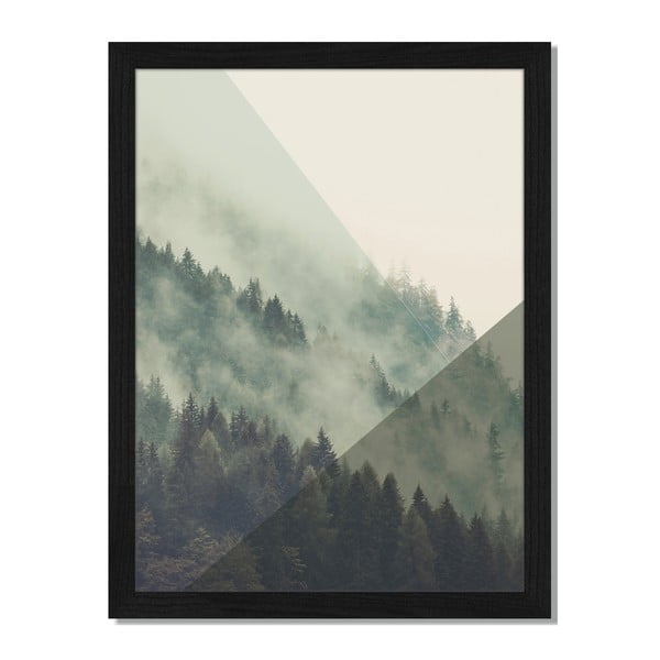 Obraz v ráme Liv Corday Scandi Misty Mountains, 30 x 40 cm