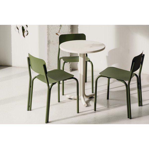 Kovový okrúhly záhradný jedálenský stôl ø 59 cm Nokk – noo.ma-image-3