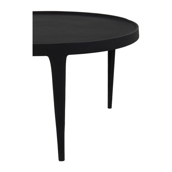 Čierne okrúhle konferenčné stolíky v súprave 2 ks ø 75 cm Tobias – Light & Living-image-4
