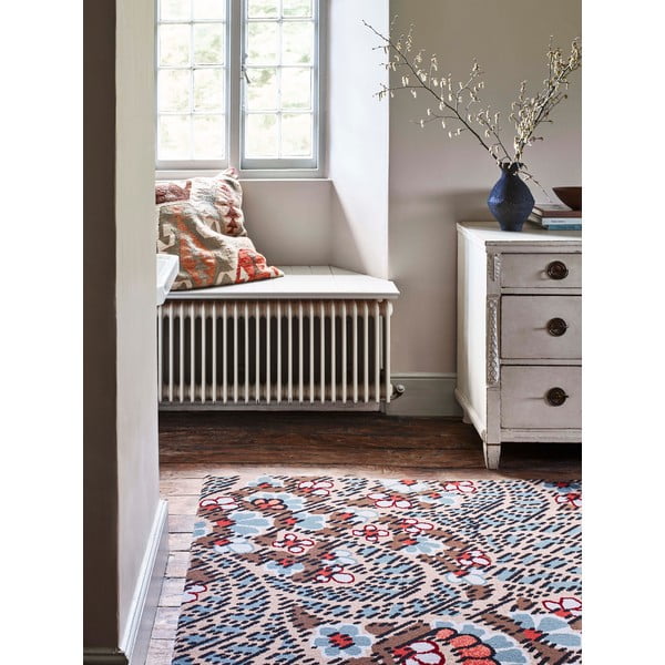 Hnedý vlnený koberec 200x300 cm Paisley – Agnella-image-1