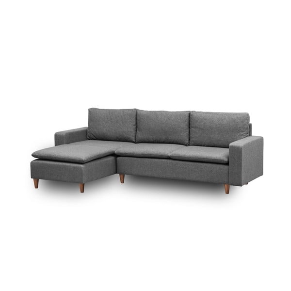 Sivá rohová pohovka (ľavý roh) Lungo – Balcab Home-image-2