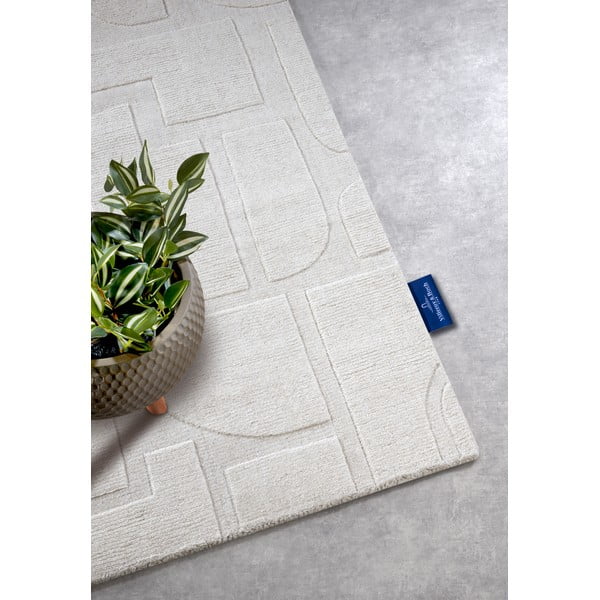 Krémovobiely ručne tkaný vlnený behúň 80x250 cm Alexis – Villeroy&Boch-image-2