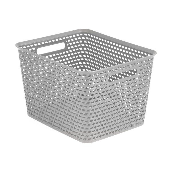 Sivý úložný košík Curver Your Style 18 l