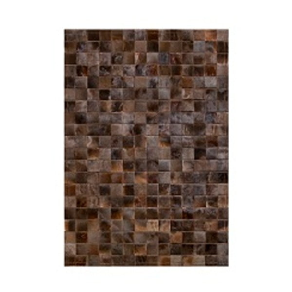 Hnedý koberec z kože byvola Pipsa Blesbok, 120 × 180 cm