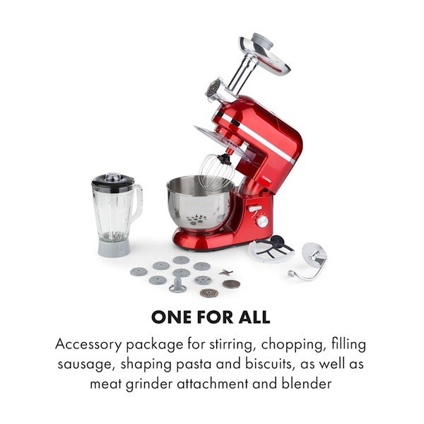 Červený multifunkčný kuchynský robot Klarstein Lucia Elegance-image-2