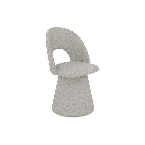 Svetlosivé čalúnené jedálenské kreslo Kalo – Makamii