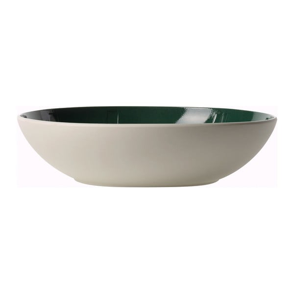 Bielo-zelená porcelánová servírovacia miska Villeroy & Boch Leaf, ⌀ 26 cm-image-2