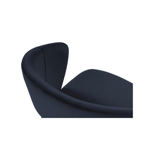 Tmavomodrá jedálenská stolička so zamatovým poťahom Windsor & Co Sofas Elpis-image-3