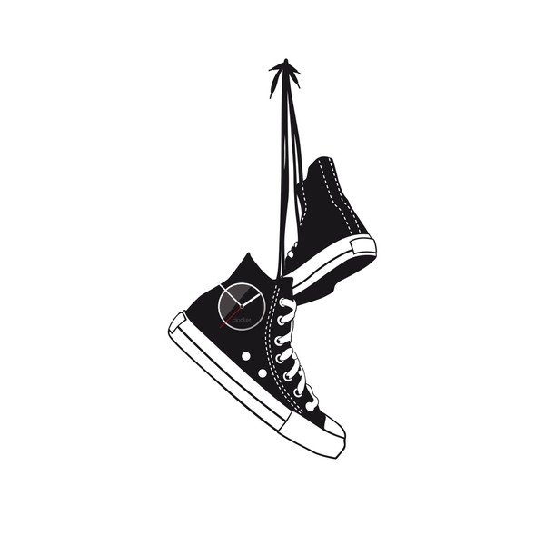 Hodiny so samolepkou Shoes-image-3