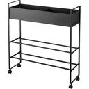 Čierny kovový detský stojan na topánky 74,5x74,5x22 cm Tower – YAMAZAKI