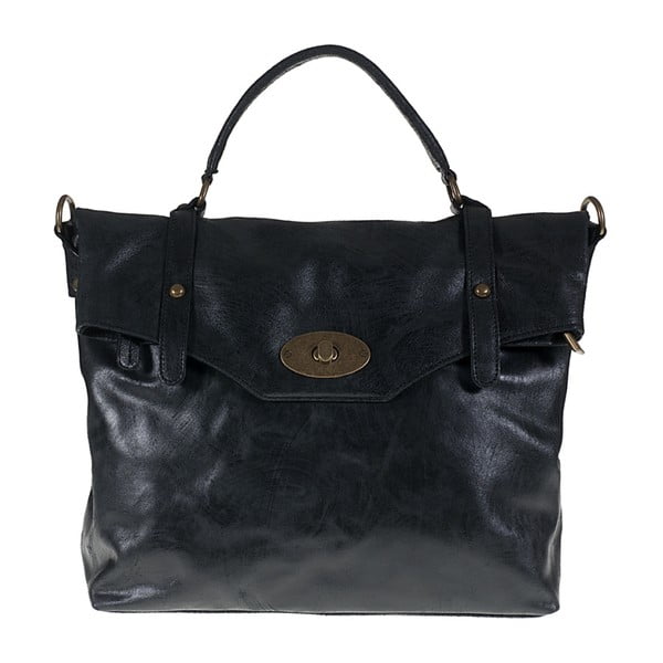 Čierna kožená kabelka Giulia Bags Alisha
