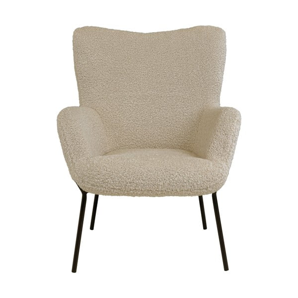 Béžové kreslo z umelej kožušiny Glasgow – Bonami Essentials-image-2