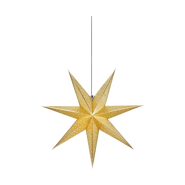 Vianočná závesná dekorácia v zlatej farbe Markslöjd Glitter, dĺžka 75 cm