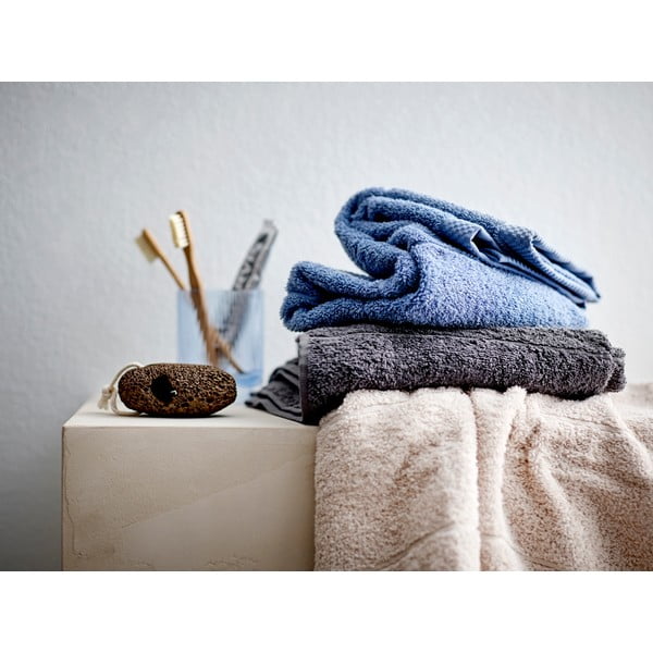 Tmavosivý froté bavlnený uterák 50x100 cm Line – Södahl-image-4