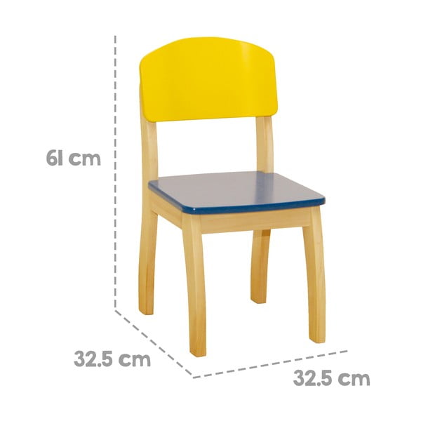 Žltá detská stolička – Roba-image-2