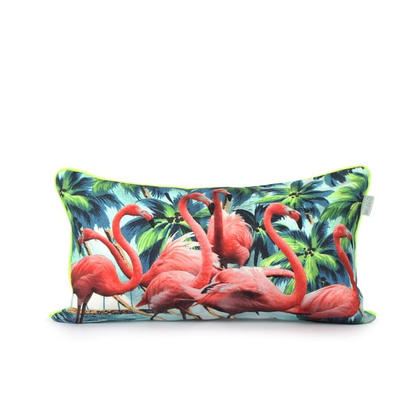 Bavlnená obliečka na vankúš HF Living Flamingos 50 × 30 cm