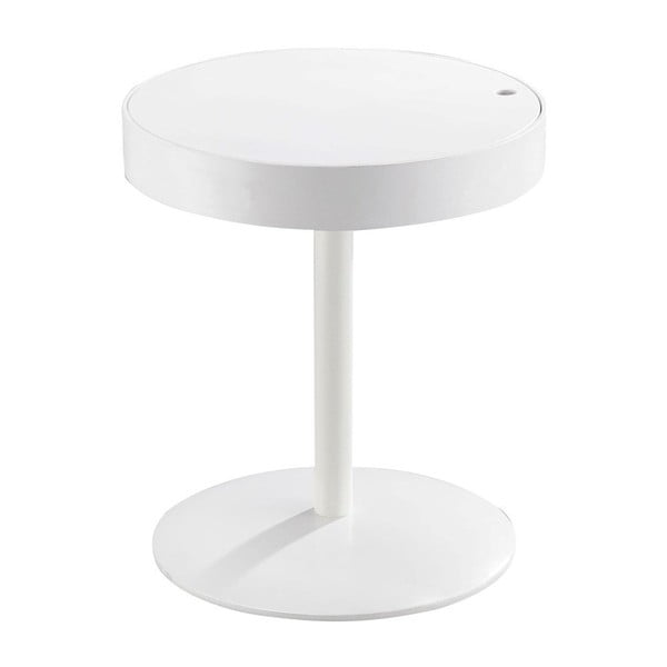Biely odkladací stolík s úložným priestorom Design Twist Lampang