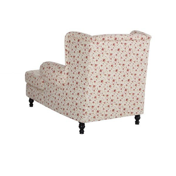 Béžové kvetinové kreslo ušiak Max Winzer Mareille Flowery Beige-image-1