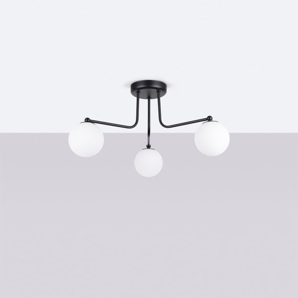 Čierno-biele stropné svietidlo Beam – Sollux-image-2