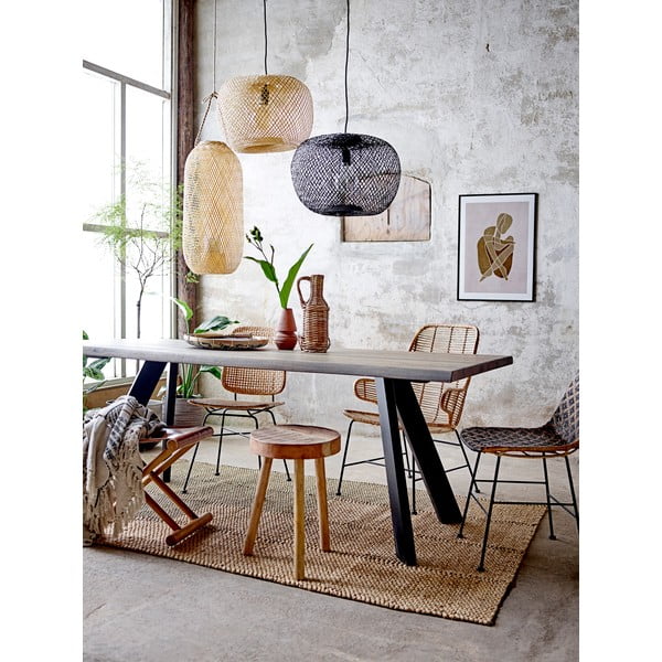 Závesné svietidlo v prírodnej farbe s bambusovým tienidlom ø 25 cm Evert – Bloomingville-image-2