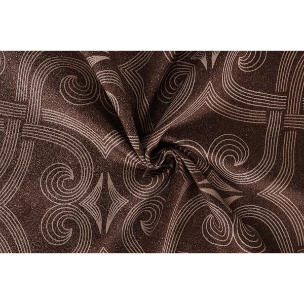 Hnedé obliečky na dvojlôžko z bavlneného saténu 200x200 cm Pandora – Mijolnir-image-2