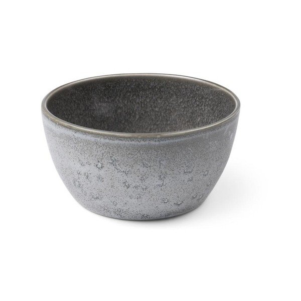 Sivá kameninová miska s vnútornou glazúrou v sivej farbe Bitz Mensa, priemer 14 cm-image-1