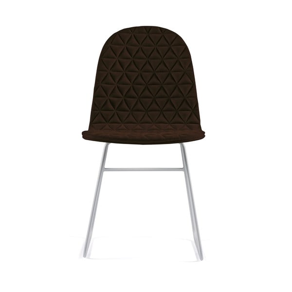 Hnedá stolička s kovovými nohami IKER Mannequin V Triangle