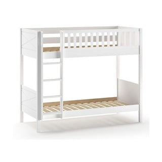 Biela poschodová detská posteľ 90x200 cm Scott - Vipack